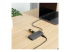 StarTech.com USB C-multiportadapter, 4K 60 Hz HDMI Video, 3-portars 5 Gbps USB-A-hubb, 100 W USB strömförsörjning Pass-Through, GbE, SD/MicroSD, 30 cm kabel, resedocka, dockningsstation för bärbar dator - Vänster vinkel