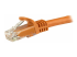StarTech.com 100ft CAT6 Ethernet Cable, 10 Gigabit Snagless RJ45 650MHz 100W PoE Patch Cord, CAT 6 10GbE UTP Network Cable w/Strain Relief, Orange, Wiring is UL Certified/TIA - Närbild