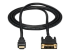 StarTech.com 6ft (1.8m) HDMI to DVI Cable, DVI-D to HDMI Display Cable (1920x1200p), Black, 19 Pin HDMI Male to DVI-D Male Cable Adapter, Digital Monitor Cable, M/M, Single Link - Framsidan