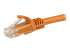 StarTech.com 7.5m CAT6 Ethernet Cable, 10 Gigabit Snagless RJ45 650MHz 100W PoE Patch Cord, CAT 6 10GbE UTP Network Cable w/Strain Relief, Orange, Fluke Tested/Wiring is UL Certified/TIA - Närbild