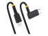 StarTech.com 1ft (30cm) USB C Charging Cable Right Angle, 60W PD 3A, Heavy Duty Fast Charge USB-C Cable, USB 2.0 Type-C, Durable and Rugged Aramid Fiber, S20/iPad/Pixel - Vänster vinkel