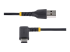StarTech.com 6in (15cm) USB A to C Charging Cable Right Angle, Heavy Duty Fast Charge USB-C Cable, USB 2.0 A to Type-C, Durable and Rugged Aramid Fiber, 3A, S20/iPad/Pixel - Framsidan