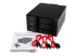 StarTech.com Flyttbart hyllfritt bakpanelställ i aluminium med hot swap-funktion för tre 3,5" SAS II/SATA III – 6 Gbps HDD - Framsidan