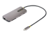 StarTech.com USB C-multiportadapter, 4K 60 Hz HDMI Video, 3-portars 5 Gbps USB-A-hubb, 100 W USB strömförsörjning Pass-Through, GbE, SD/MicroSD, 30 cm kabel, resedocka, dockningsstation för bärbar dator - Vänster vinkel