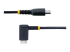 StarTech.com 6ft (2m) USB C Charging Cable Right Angle, 60W PD 3A, Heavy Duty Fast Charge USB-C Cable, USB 2.0 Type-C, Durable and Rugged Aramid Fiber, S20/iPad/Pixel - Framsidan