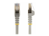 StarTech.com 5m CAT6A Ethernet Cable, 10 Gigabit Shielded Snagless RJ45 100W PoE Patch Cord, CAT 6A 10GbE STP Network Cable w/Strain Relief, Grey, UL Certified Wiring/TIA - Flera vinklar