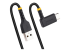 StarTech.com 6ft (2m) USB A to C Charging Cable Right Angle, Heavy Duty Fast Charge USB-C Cable, USB 2.0 A to Type-C, Durable and Rugged Aramid Fiber, 3A, S20/iPad/Pixel - Vänster vinkel